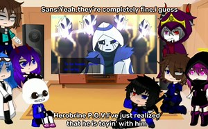 Rainimator Ocs(+ Herobrine & Sans) reacts to Error 404 vs King Multiverse [REQ]