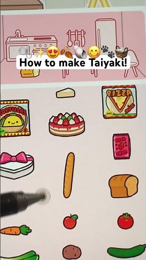 How to make taiyaki! #japanfood #japan #aesthetic #tocaboca #tocabocaworld