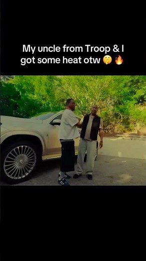 my uncle from Troop & i got some heat otw 🤫🔥
