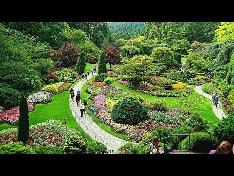 The Sunken Garden of Butchart Gardens Victoria BC