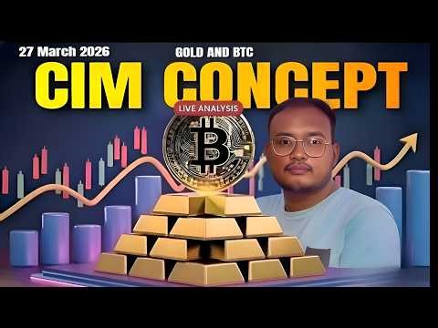 GOLD & BITCOIN | LIQUIDITY SWEEP & MARKET STRUCTURE LIVE ANALYSIS | 27 Mar | DAY 9 | The YSK Trader