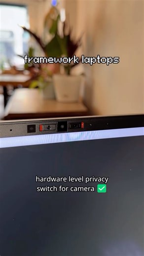 Framework | Privacy matters. 👁️ We put hardware-level mic and webcam privacy switches on every Framework laptop. Unlike others. #privacymatters... | Instagram