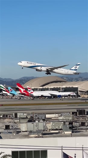 Airplane spotter on Instagram: "B787 ELAL taking off #laxairplanes #aviation #airplanes #travel #airport"