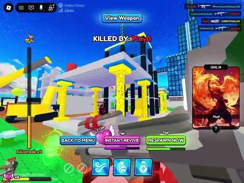 Playing hyper shot on Roblox