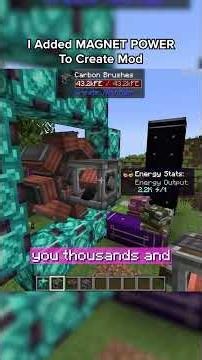 I Added MAGNET POWER To Create Mod #minecraft #createmod