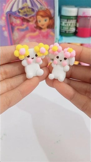 DIY cute clay bear😺💓 #shorts #youtubeshorts #diy#ideas #miniature#clay#keychain #aesthetic#trending