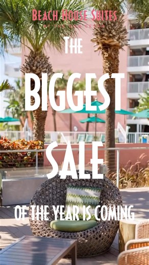 Are you ready?🧾 Head to the link in our bio to sign up to receive the biggest sale of the year… ONLY available to subscribers!🏩 | Beach House Suites by The Don CeSar