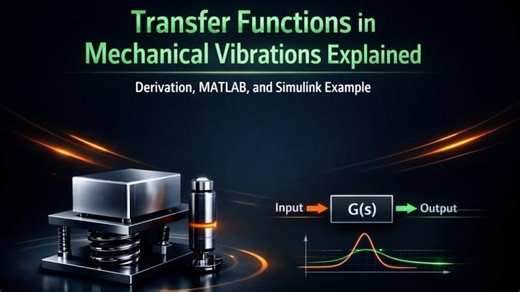 Transfer Functions in Mechanical Vibrations Explained | Derivation, MATLAB Simulink Example | Laplace Expert