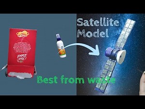 how to make Satellite Model at home_School Project _ #science and technology #workingmodel