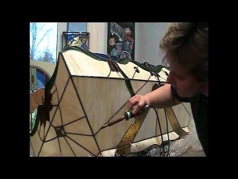 Stained Glass Lamp Repair - Custom Stained Glass
