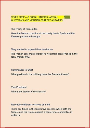Texes Prep 48 Social Studies Actual Questions And Verified C video