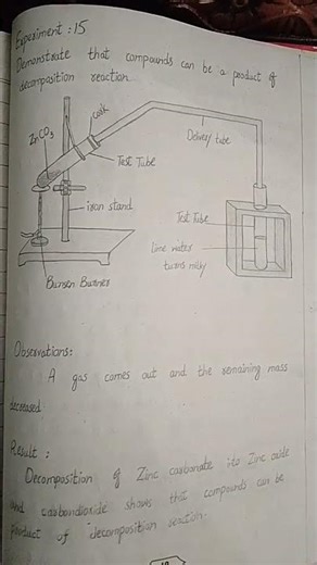 class 9 and 10 practical notebook of hamdard solved experiment 14 to 17