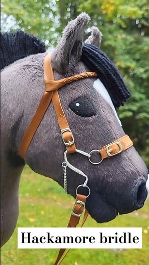 Making a hackamore bridle for a hobbyhorse 🎀