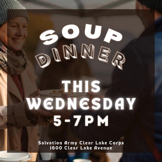 The Salvation Army Emergency Disaster Services would like to invite you to join us for a warm bowl of soup THIS WEDNESDAY during food distribution from 5-7pm. | The Salvation Army Springfield IL & Sangamon County