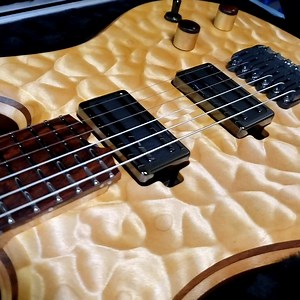 82K views · 4.8K reactions | Spent some time with 61! Refinished the body with a satin topcoat, changed the pickups to Lollar DB and then changed/matched the Schaller Hardware to the new pickups. Also a Quilt Maple headstock veneer with a black mop logo. Been to long and on to the next Barlow Care! | Barlow Guitars | Facebook