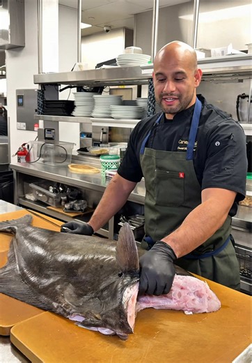 Breaking Down Alaskan Halibut at Carmichael Steak