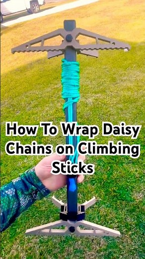 SUPER EASY - How to wrap your daisy chains on climbing sticks during transport. #howto #tips #fyp