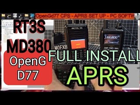 RT3S/MD380- APRS TX - OpenGd77 Latest Firmware -FULL SET UP