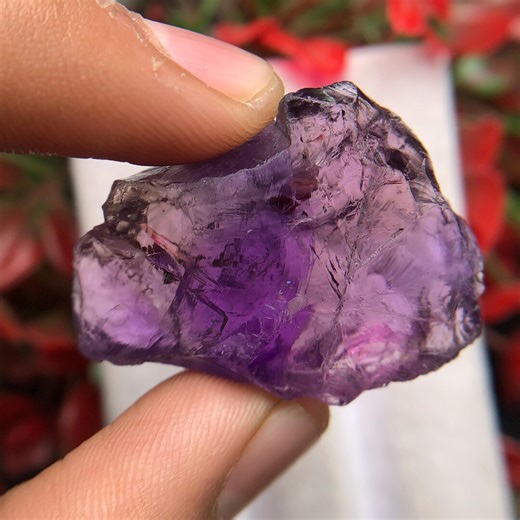 81.80 Cts Raw Purple Amethyst Crystal | Untreated Gemstone - Etsy