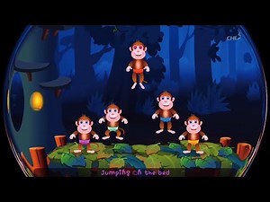 4 "Five Little Monkeys Jumping On The Bed" |ChuChu TV Nursery Rhymes in Sound Variations