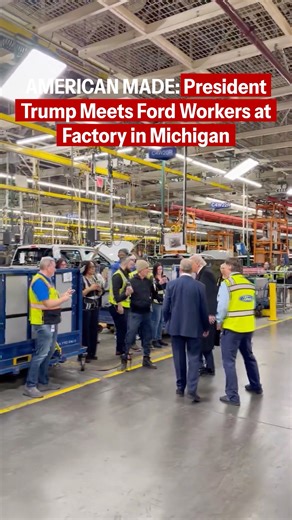 📍 Ford Factory, Dearborn, Michigan The people's president! 🇺🇸 | The White House