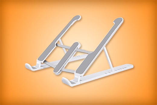 Base con altura ajustable para laptop por solo 149 pesos en Amazon México: hecho de aluminio y se dobla para llevarlo en la mochila