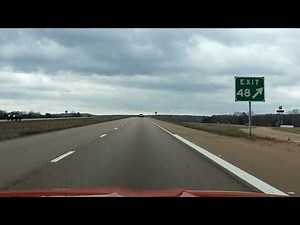 Interstate 22 - Mississippi (Exits 41 to 48) eastbound