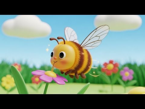 Little Bees Dancing | Nurser Rhyme & Baby Song for Kids | Busy Bees, Bee Song for Toddlers