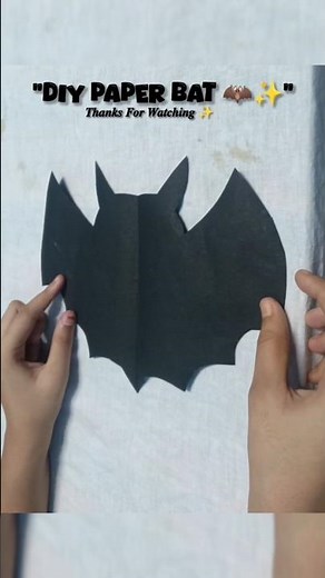 🦇 DIY Paper Bat Craft | Easy & Cute Paper Craft Tutorial ✂️✨