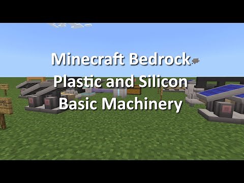 Minecraft Bedrock Basic Machinery Plastic and Silicon