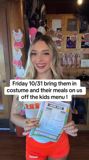 No tricks, just treats! Bring your costumes kids in for a delicious and free meal this Friday! 🎃👻 | Hooters Arizona