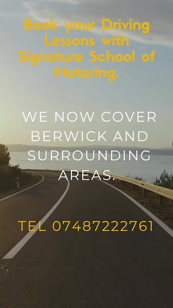 Book your Driving Lessons in Berwick upon tweed with Signature School of Motoring. #drivinglessons #berwick