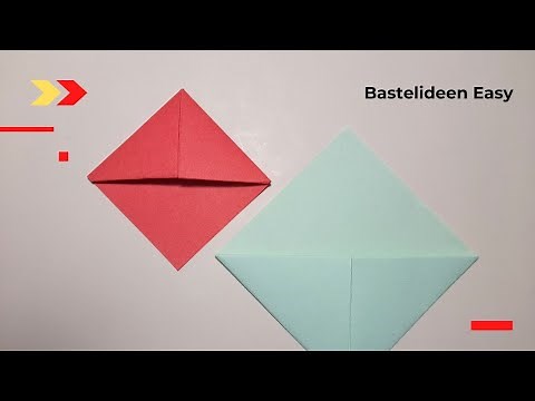 Origami Lesezeichen Basteln - So erstellen Sie eine einfache Lesezeichenecke - Bastelideen Easy