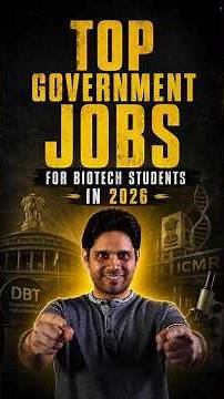Top Government Jobs for Biotech Students in 2026