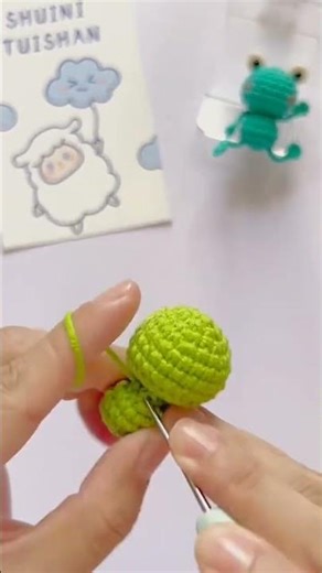 Cute frog #crochet #tutorialamigurumicompleto #amigurumi #etsy #handmade #strawberry #diy