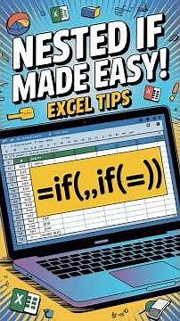 Nested IF in Excel made simple! Learn how to handle multiple conditions in seconds. #Excel #shorts