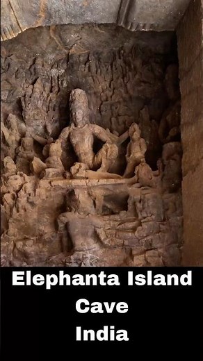 Elephanta Island in India has some amazing ancient carved stone caves and structures
