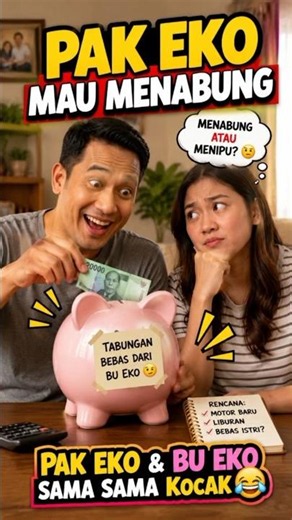 Pak Eko Ingin Menabung #suamiistrikocak #comedy #komedisuamiistri