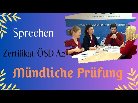 ÖSD Zertifikat A2: Mündliche Prüfung (Sprechen)
