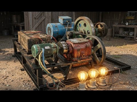 Testing a Custom Motor-Alternator Generator Set with Heavy Flywheel