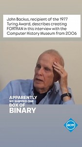 52K views · 546 reactions | Today in 1924, John Backus, the inventor...