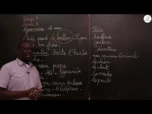 Course - CE1 - French: Grammar / The Name / Mr. Guèye