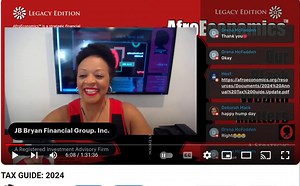 PODCAST: JB Bryan's TAX GUIDEBOOK for Tax Season 2024. Check out how your tax filing may look different this tax year and what you can do to prepare. To get the 2024 Downloadable Tax Guide call 1-844-JBBRYAN. www.AfroEconomics.com Email: JB@JBBRYAN.COM | AfroEconomics with JB Bryan