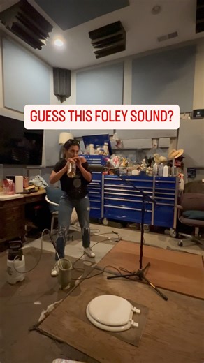 Guess this Foley sound? #Reelfoleysound #foley #foleyartist #guessthesound #straw #postproduction #lovemyjob #bts #audio #sound | Reel Foley Sound