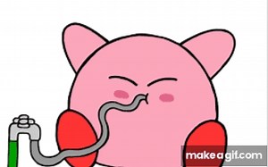 Kirby Water Inflation on Make a GIF
