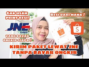 CARA KIRIM PAKET SHOPEE MELALUI JNE CASHLESS TANPA PRINT RESI DAN TANPA BAYAR ONGKIR | Epin Maulani