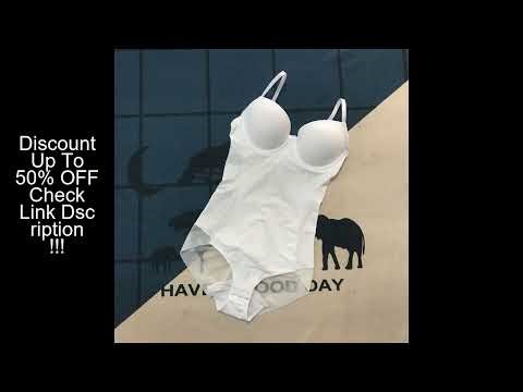 Underwire White Bodysuit Women Shapers Stretch Solid Color Silky Underwear Shapewear