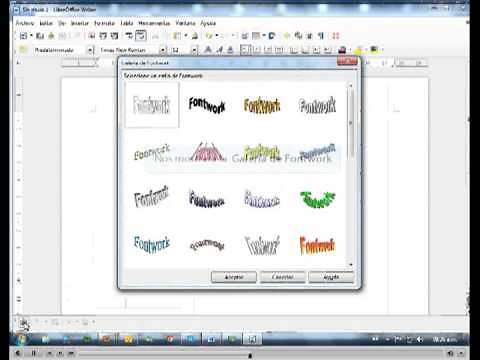 WORDART DE LIBRE OFFICE