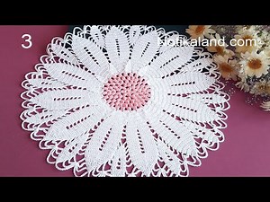 CROCHET How to crochet doily #3 EASY Tutorial Part 3, 10 - 13 round