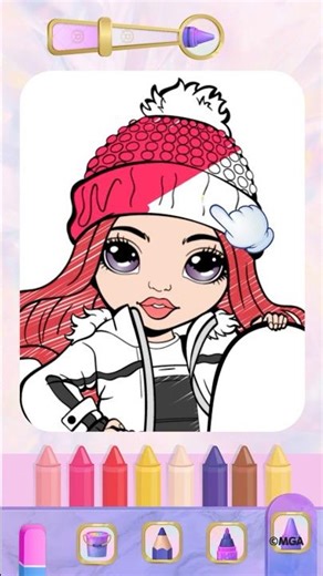 Color with Ruby! 🎨 | Rainbow High #shorts